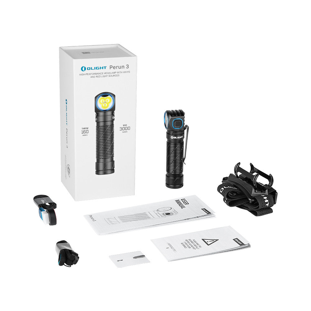 Olight Perun 3 Headlamp - 3000Lm - Black