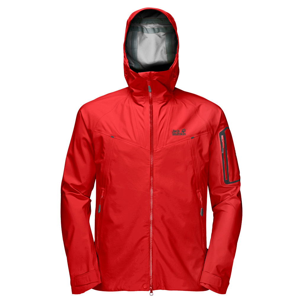 Jack Wolfskin Men's Exolight Jacket - Firey Red