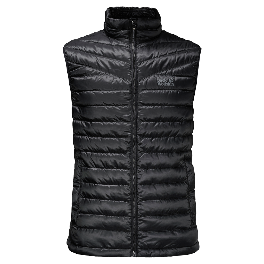 Jack Wolfskin Vista Down 700 Fill Vest Mens - Black