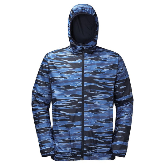 Jack Wolfskin Coastal Wave Jacket Men - Night Blue All Over