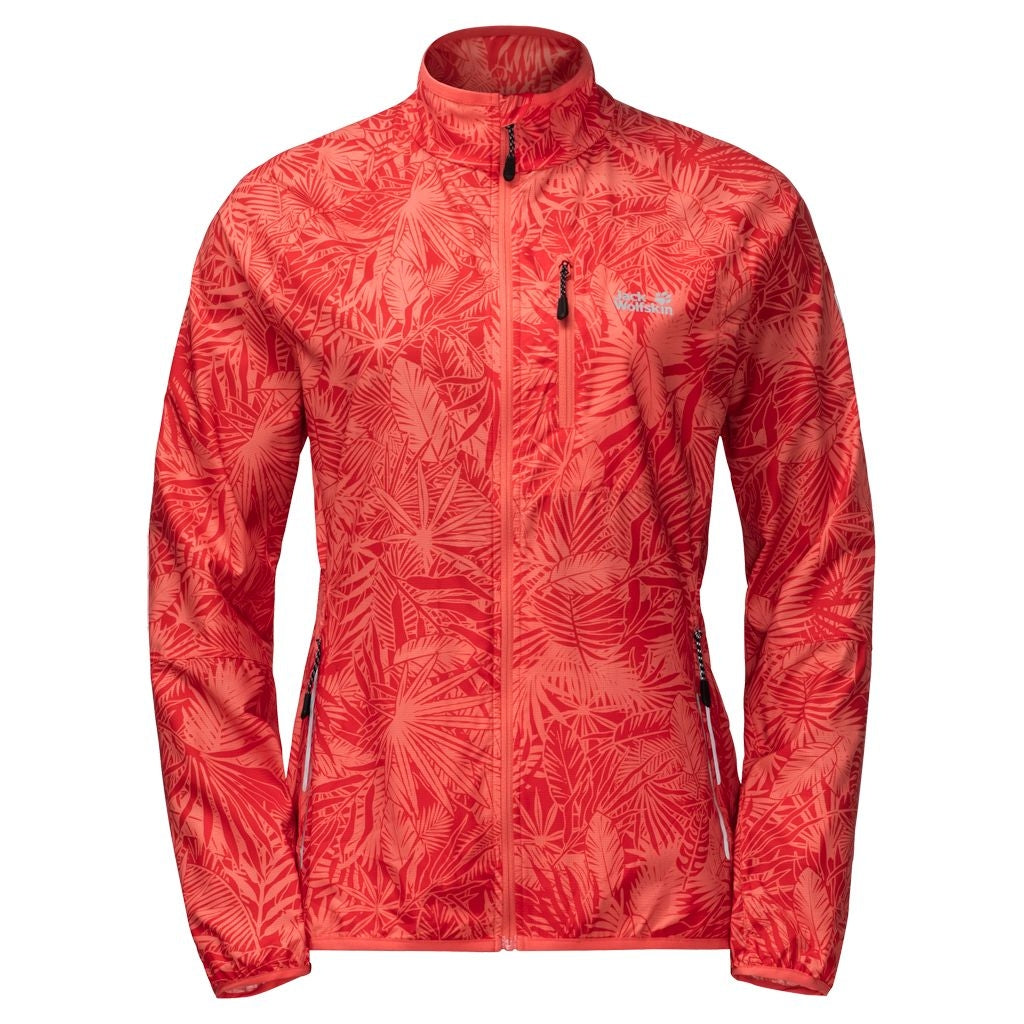 Jack Wolfskin Flyweight Jungle Jacket Women - Hot Coral All Over