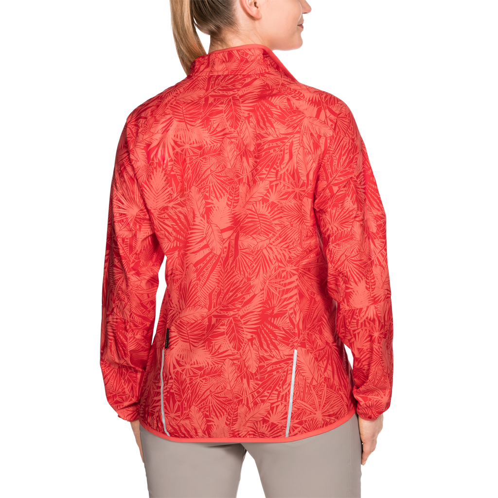 Jack Wolfskin Flyweight Jungle Jacket Women - Hot Coral All Over