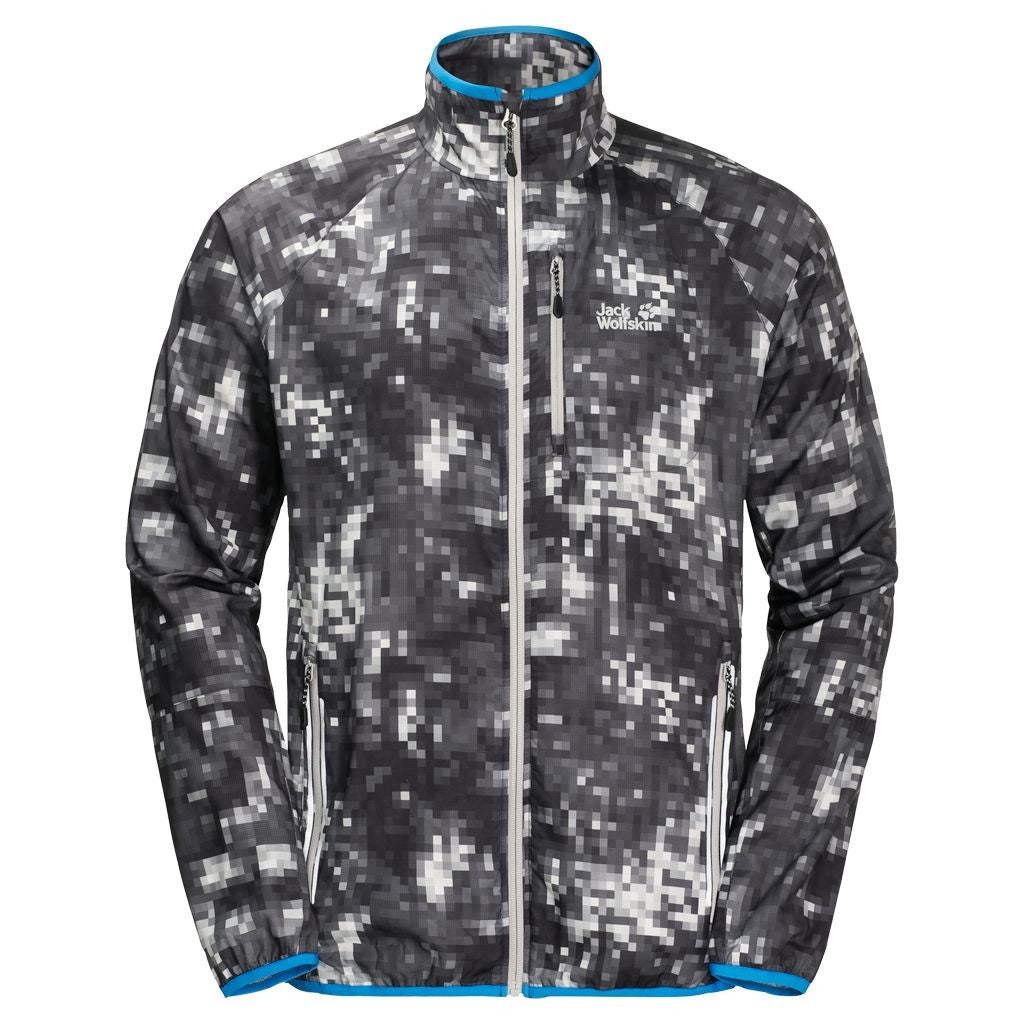 Jack Wolfskin Flyweight Rain Forest Jacket Men - Alloy All Over