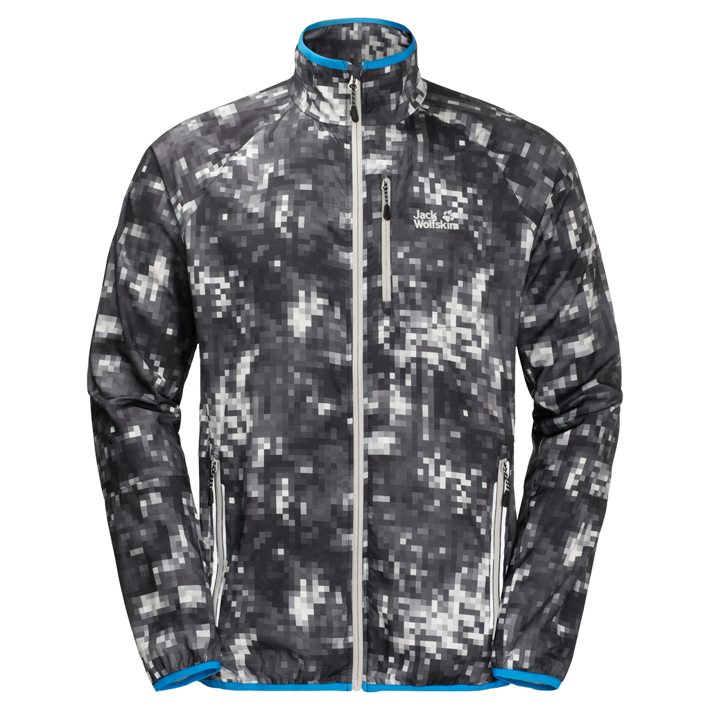 Jack Wolfskin Flyweight Rain Forest Jacket Men - Alloy All Over