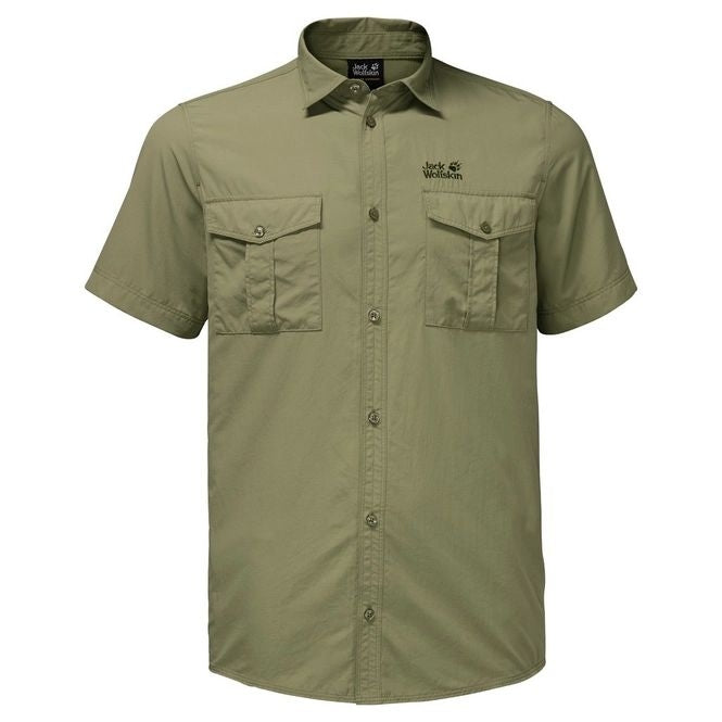 Jack Wolfskin Atacama Short Sleeve Shirt - Khaki