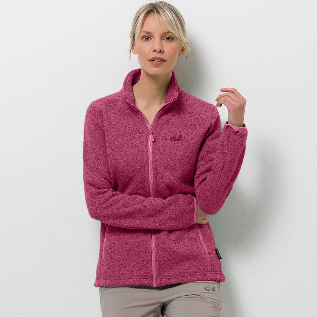 Jack Wolfskin Caribou Asylum Fleece Jacket Women - Tropic Pink