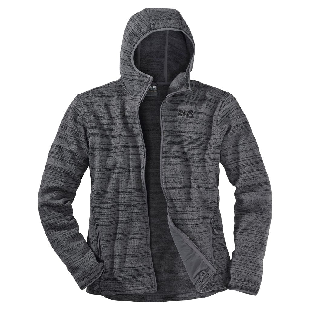 Jack Wolfskin Aquila Hooded Jacket Men - Dark Iron