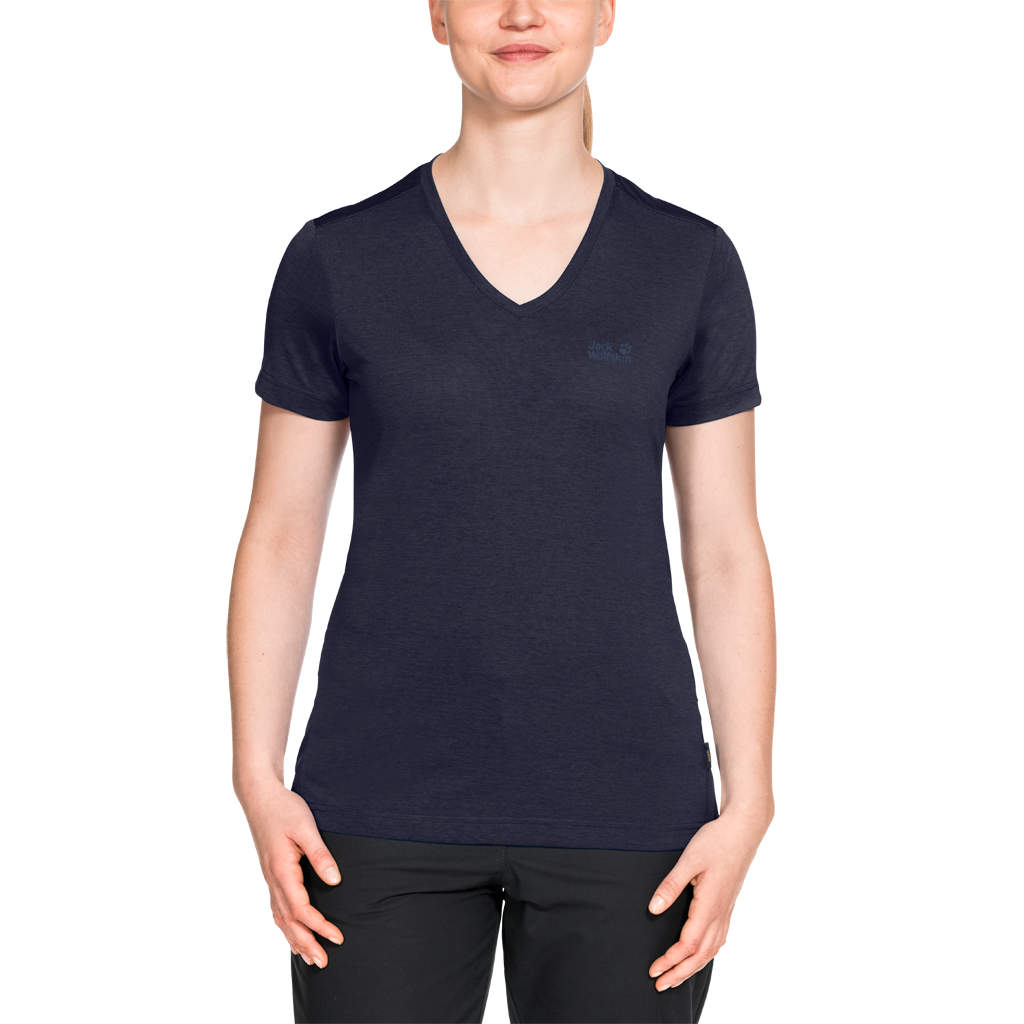 Jack Wolfskin Women Crosstrail T-Shirt - Midnight Blue