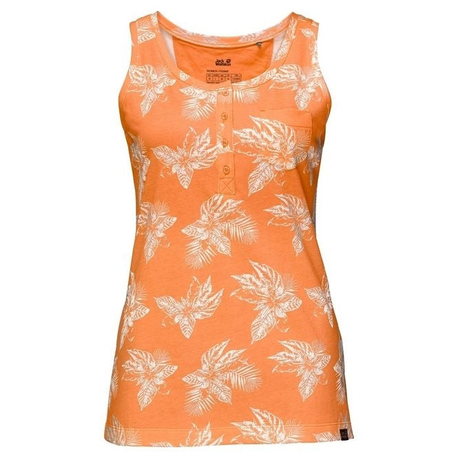 Jack Wolfskin Women Tropical Top - Papaya All Over