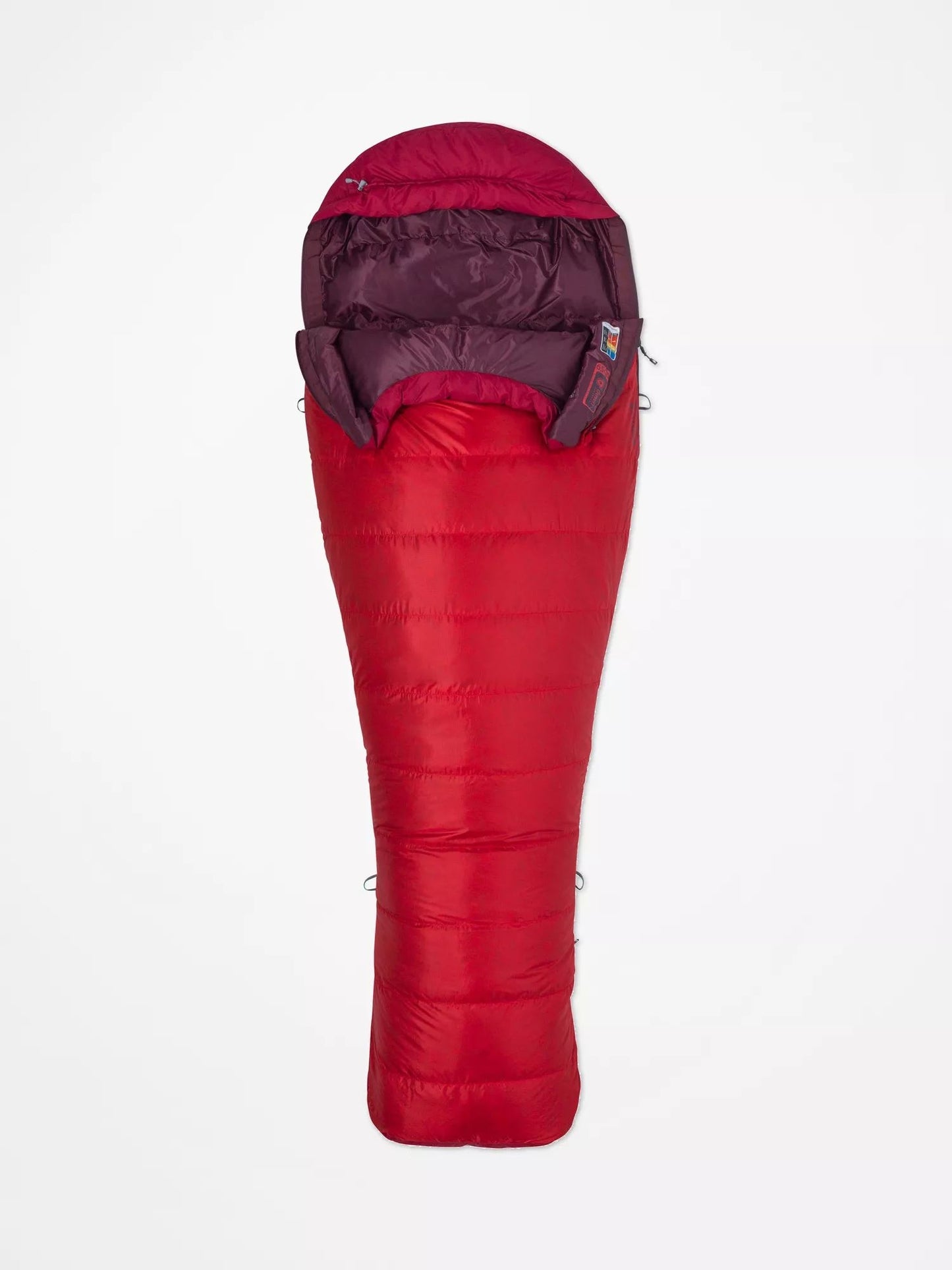 Marmot Always Summer (+4°C) 650 Fill Down Sleeping Bag - Team Red/Sienna Red