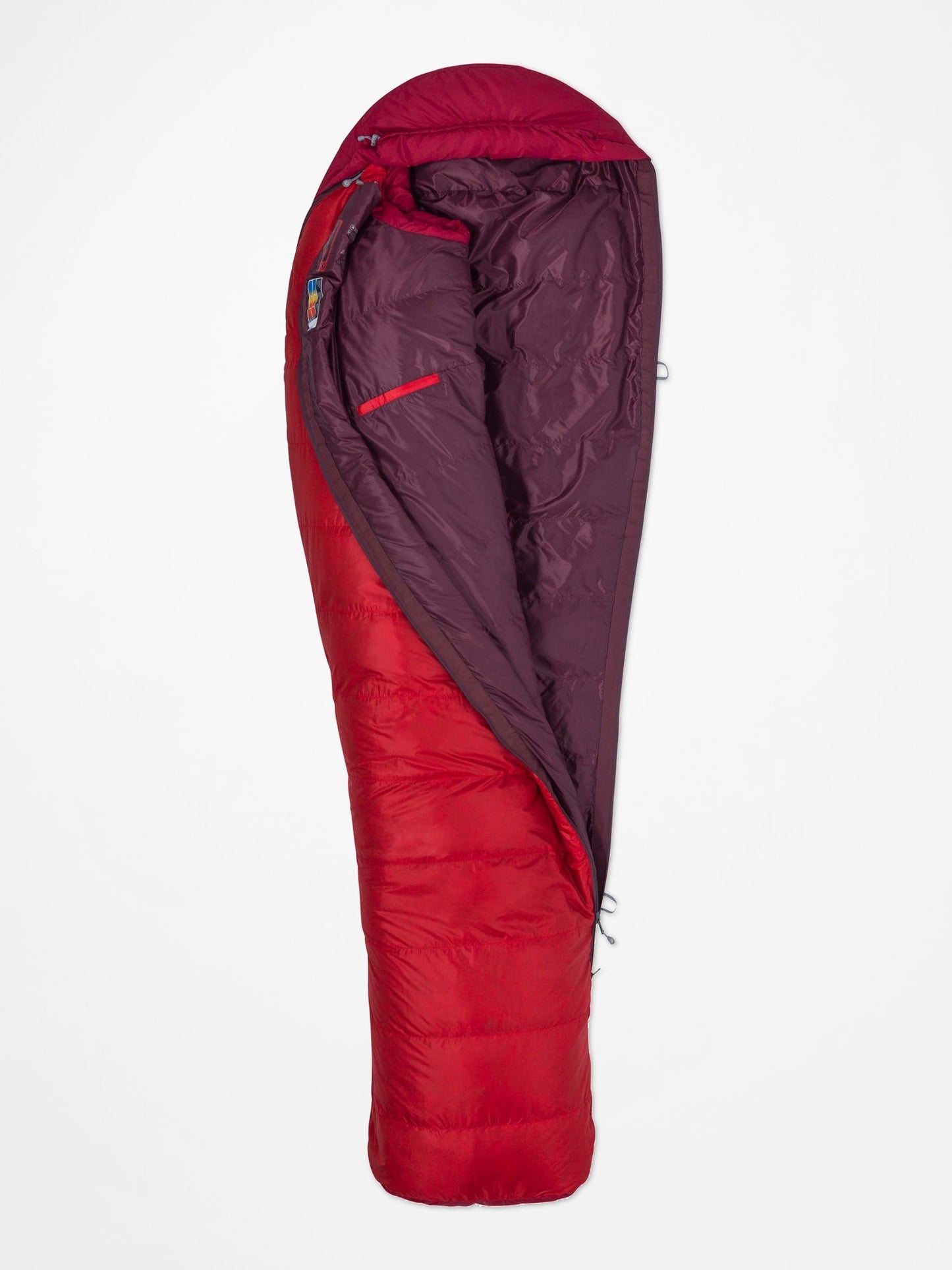 Marmot Always Summer (+4°C) 650 Fill Down Sleeping Bag - Team Red/Sienna Red