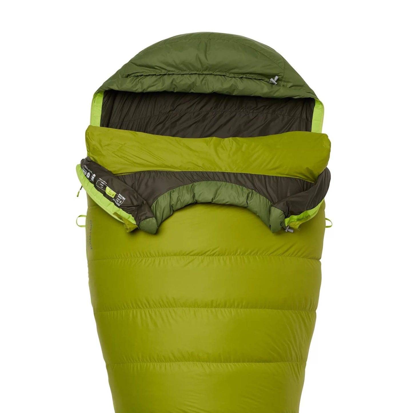 Marmot Never Winter (-1°C) 650 Fill Down Sleeping Bag - Cilantro/Tree Green