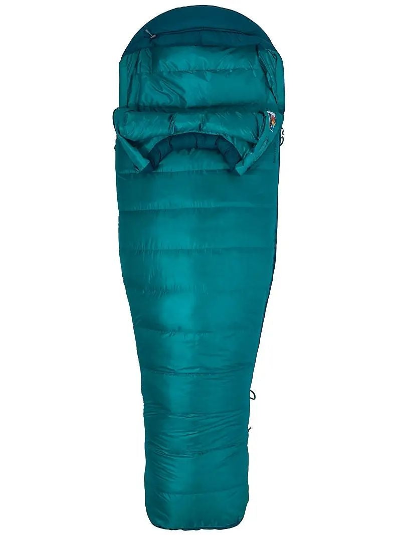 Marmot Women's Angel Fire 650 Fill Down Sleeping Bag (-4° C) - Malachite/Deep Teal