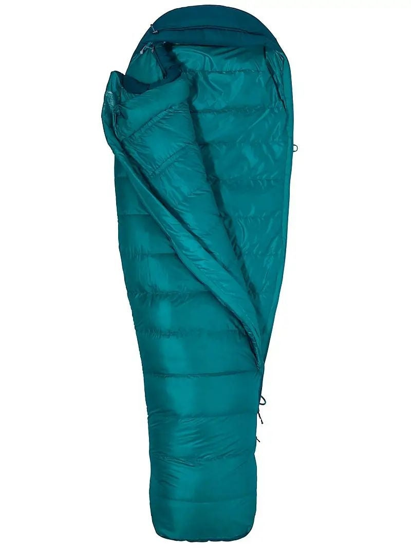 Marmot Women's Angel Fire 650 Fill Down Sleeping Bag (-4° C) - Malachite/Deep Teal