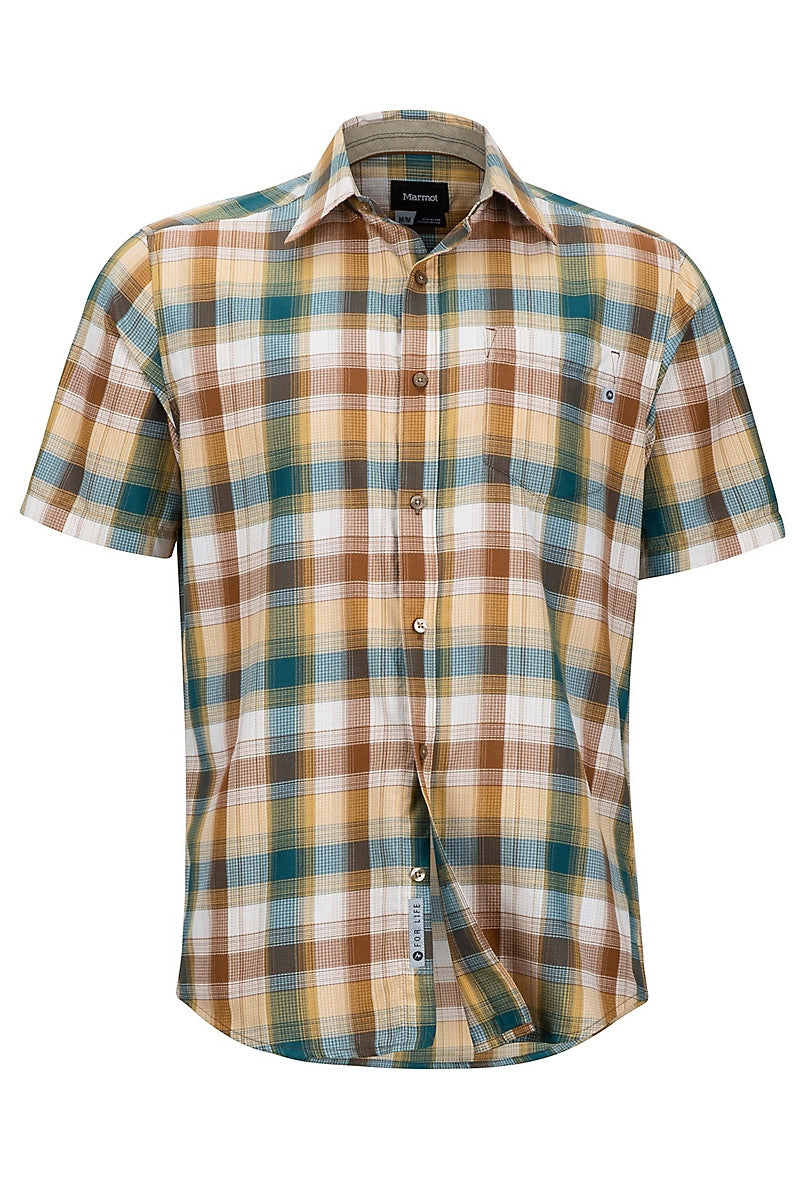 Marmot Men's Notus Short Sleeve (SS) Shirt - Dark Maple