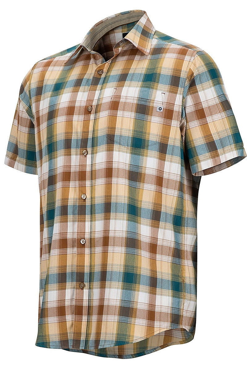 Marmot Men's Notus Short Sleeve (SS) Shirt - Dark Maple