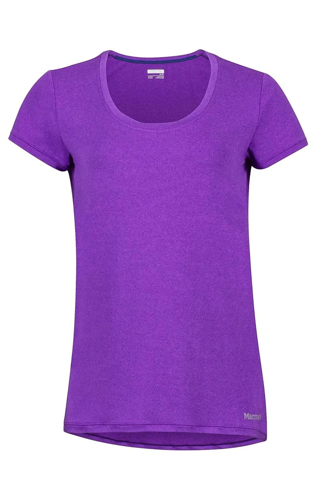 Marmot Women's All Around Tee Short Sleave (SS) Shirt - Bright Violet