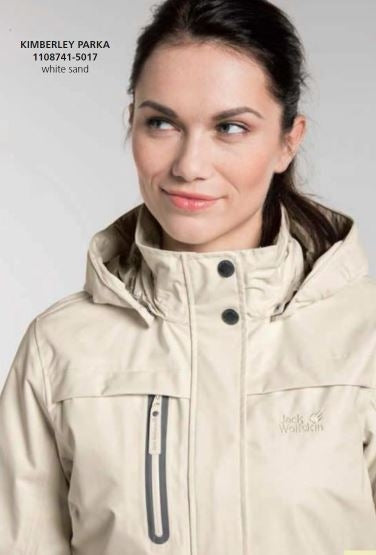 Jack Wolfskin Women's Kimberley Parka Jacket - White Sand