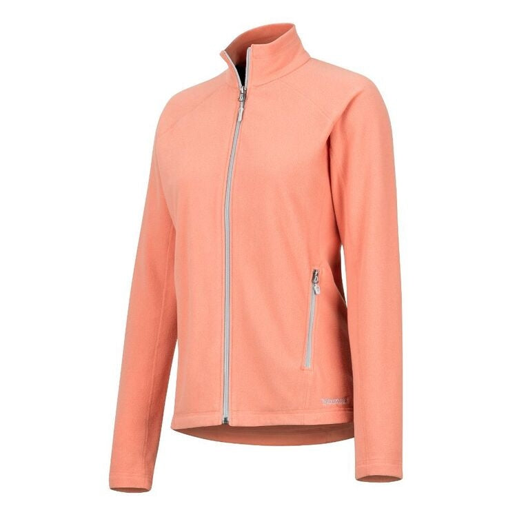 Marmot Women's Rocklin Full Zip Fleece Jacket - Coral Pink