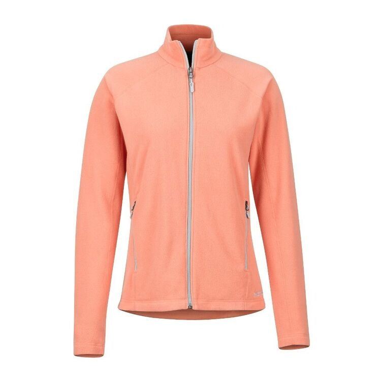 Marmot Women's Rocklin Full Zip Fleece Jacket - Coral Pink