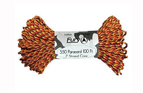 Fury Paracord 30m - Hell Fire