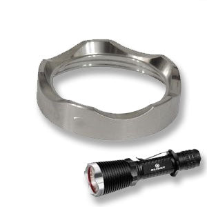 Olight M22 Stainless Striking Bezel